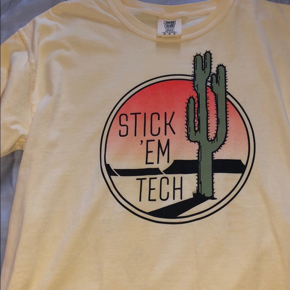 Texas tech cactus comfort colors T-shirt